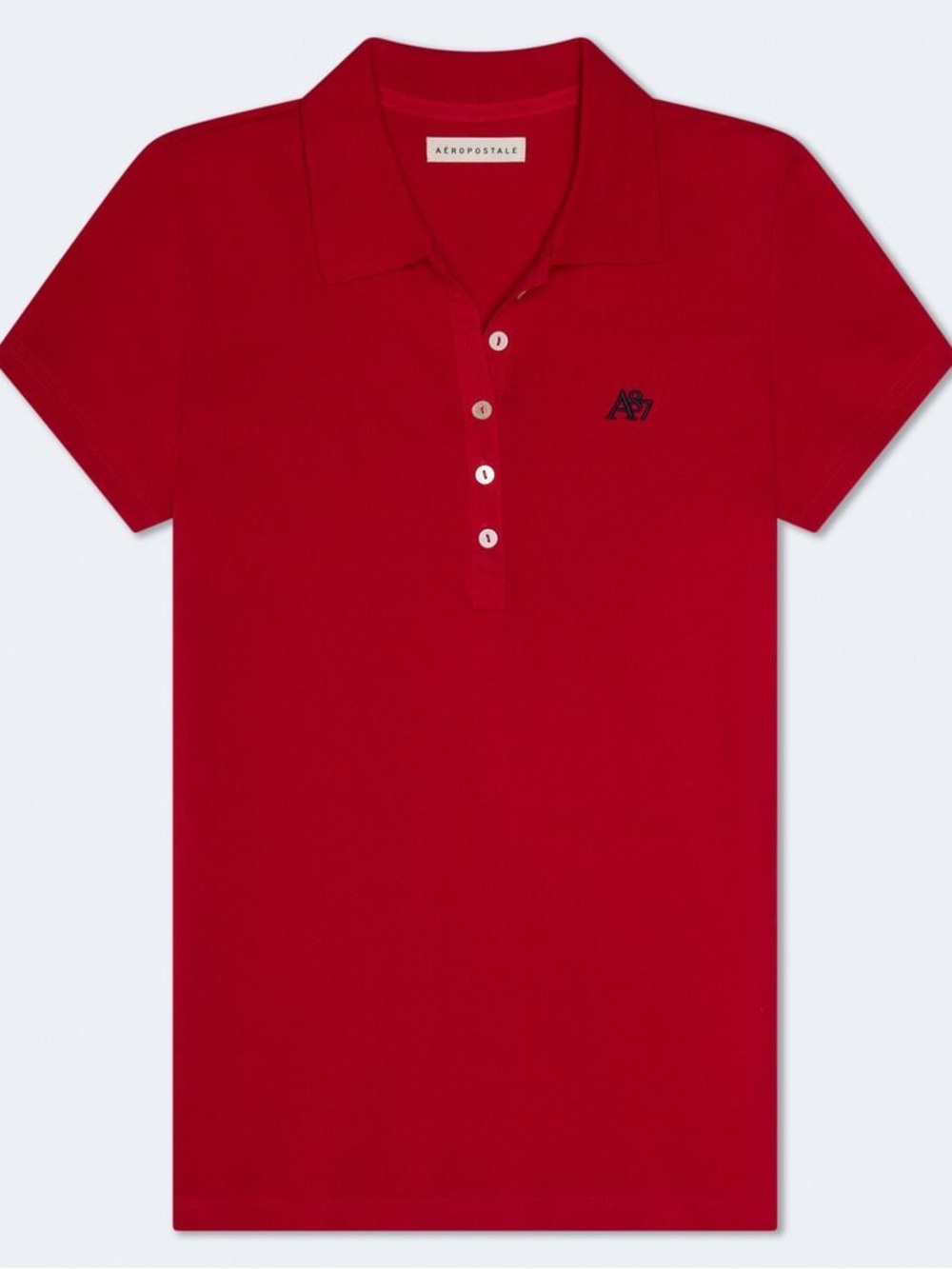 Aeropostale Red Polo Shirt with A87 Logo